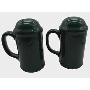 Fiesta Ware Rangetop Salt & Pepper‎ Shakers Green Blue w/Handles HLC USA